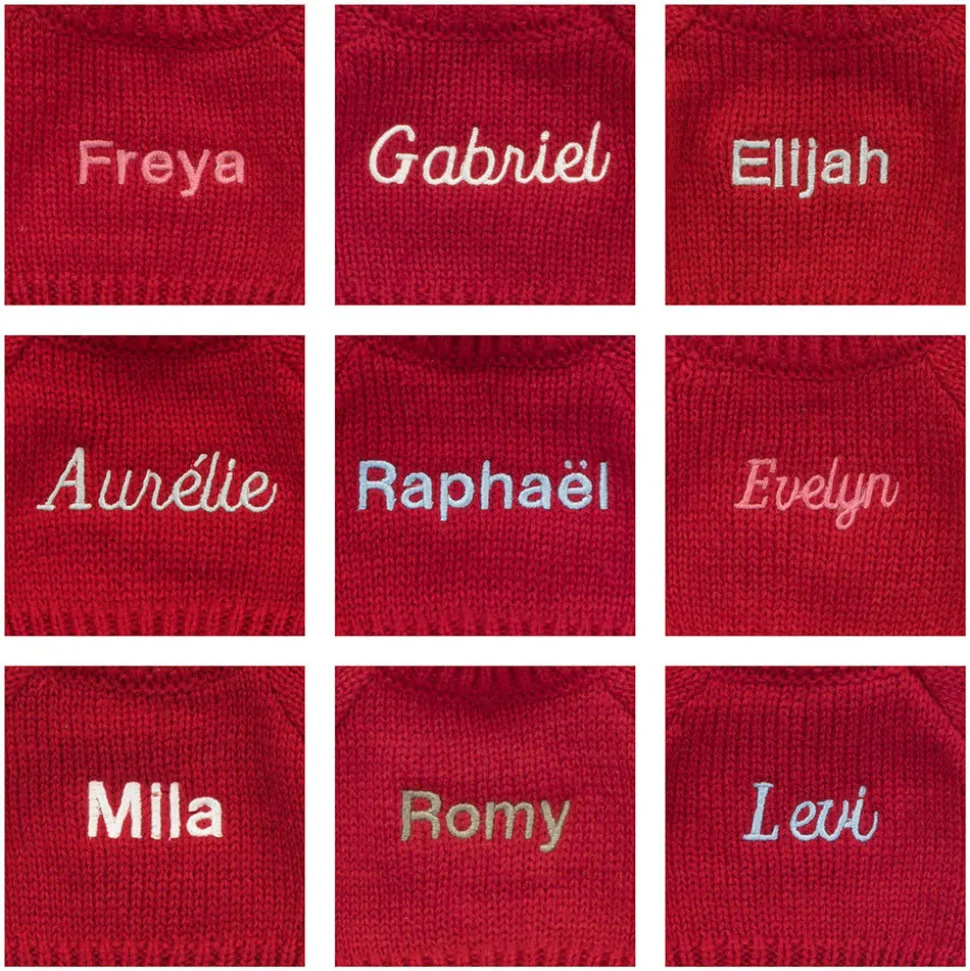 Bashful Blue Bunny with Personalised Red Jumper