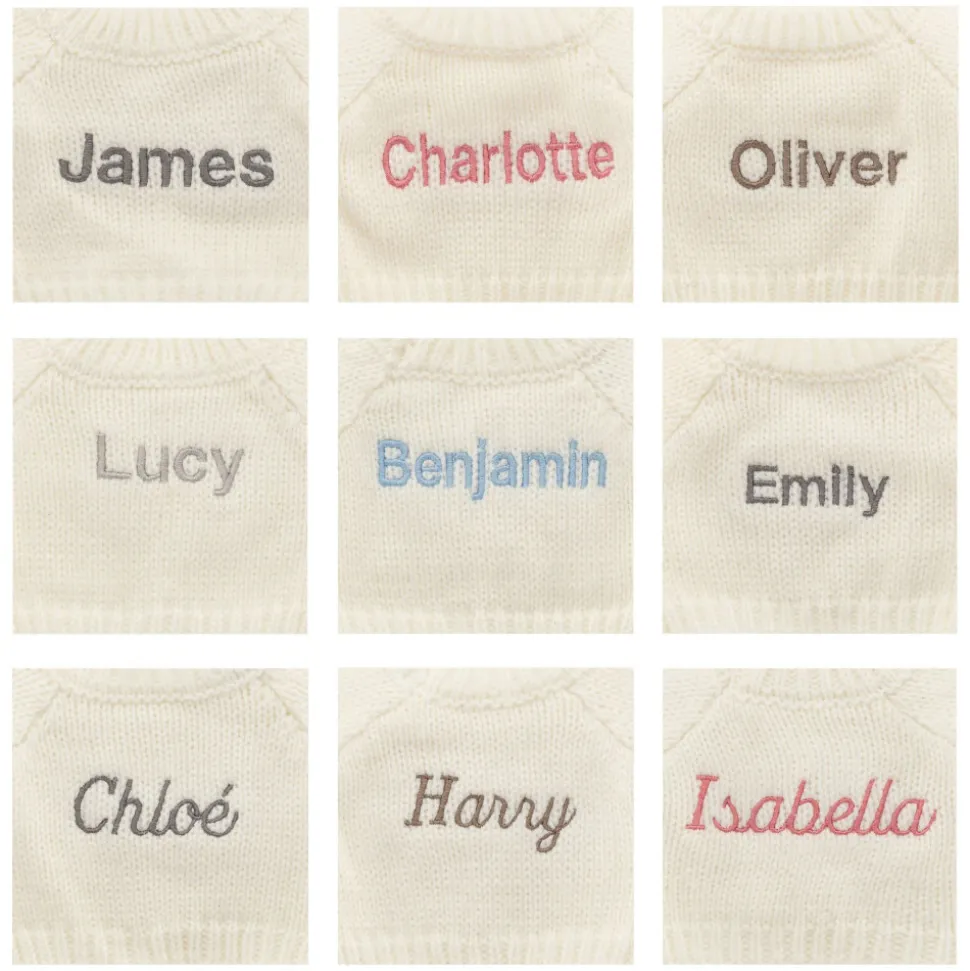 Bashful Lion with Personalised Cream Jumper