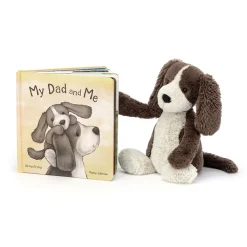 My Dad and Me Book and Bashful Fudge Puppy Medium
