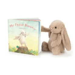 My Friend Bunny Book and Bashful Beige Bunny Medium