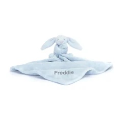 Personalised Bashful Blue Bunny Soother