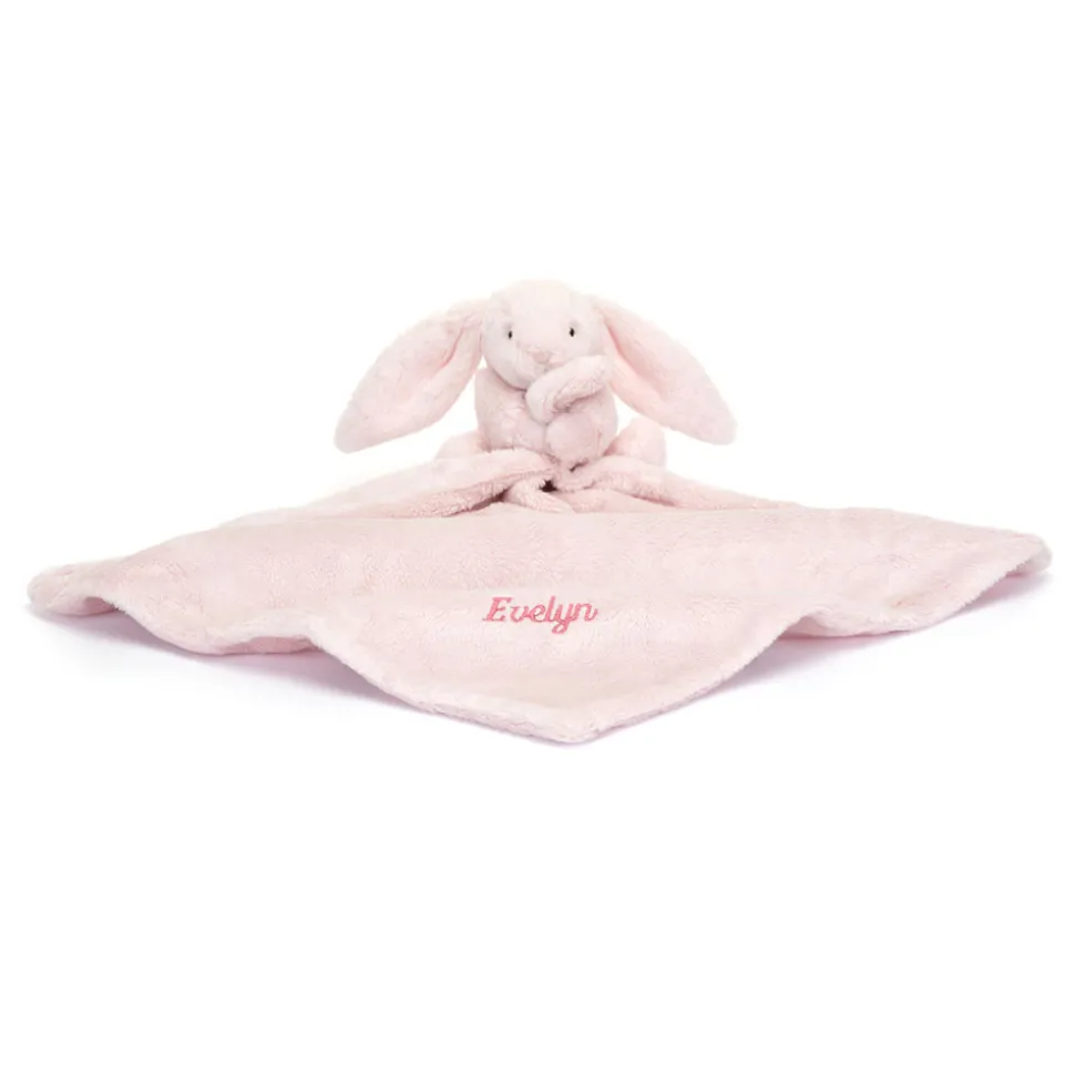Personalised Bashful Pink Bunny Soother