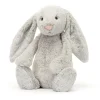 Personalised Bashful Silver Bunny Huge