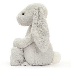 Personalised Bashful Silver Bunny Huge